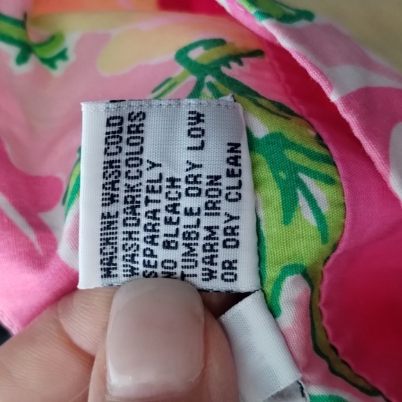 Girls Lilly Pulitzer floral skirt size 10 with scalloped lining zip back GIRLS - Picture 8 of 8